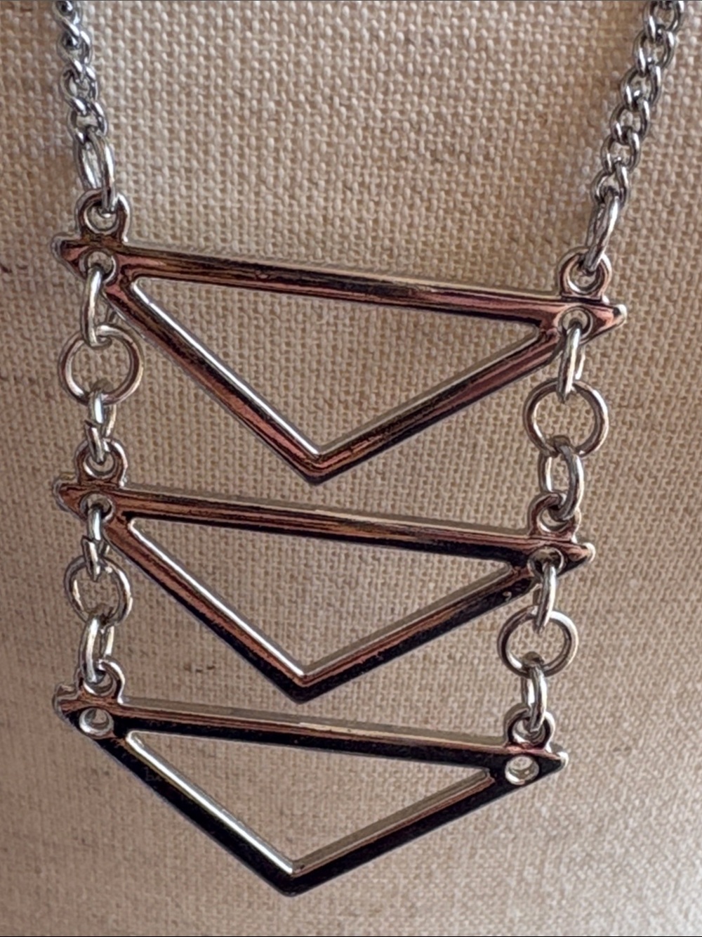Geometry Triangle 💠🔽 Chain⛓️‍💥Necklace - Picture 6 of 8